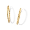 Thumbnail Image 1 of 10K Hollow Gold Twisted Hoops