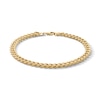 Thumbnail Image 1 of 10K Hollow Gold Puffy Cable Chain Bracelet Made in Italy - 8.5&quot;