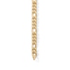 Thumbnail Image 2 of 10K Hollow Gold Bonded Figaro Chain Bracelet Made in Italy - 8.5&quot;