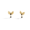 Thumbnail Image 0 of ​​​​​​​10K Gold Black CZ and Enamel Bat Studs