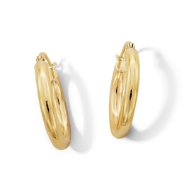 10K Hollow Gold Hoops