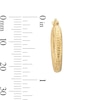 Thumbnail Image 2 of 10K Hollow Gold Diamond-Cut Hoops