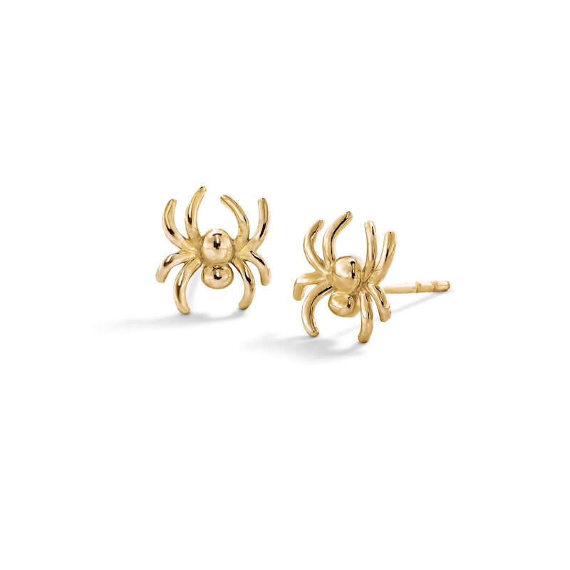 10K Gold Spider Studs