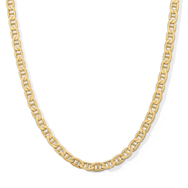 Main Image 1 of 10K Semi-Solid Gold Mariner Chain Made in Italy - 20&quot;