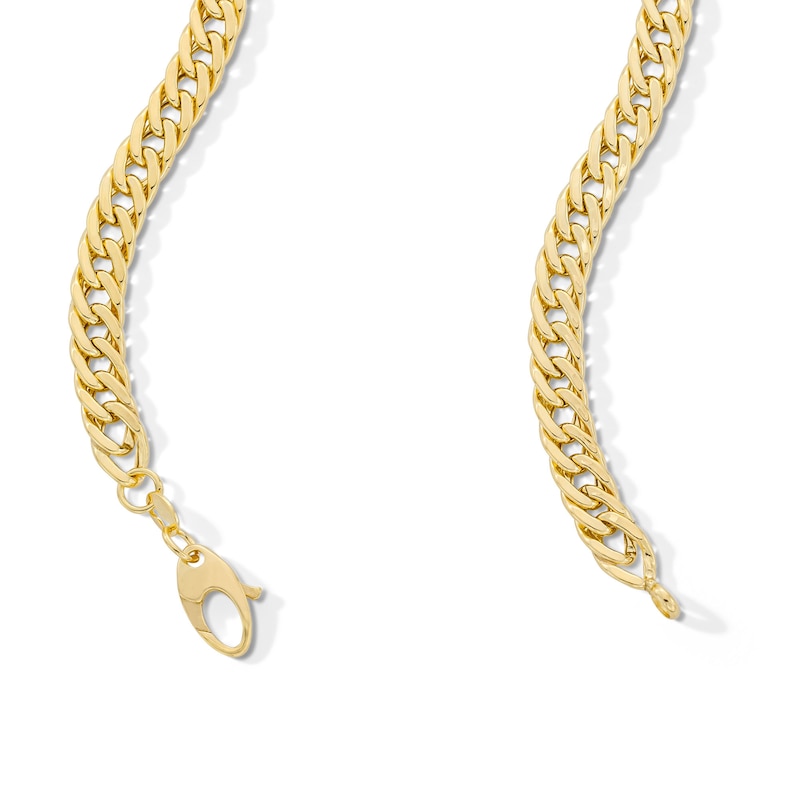 Main Image 2 of 10K Hollow Gold Flat Cuban Chain Made in Italy - 20&quot;