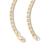 Thumbnail Image 2 of 10K Semi-Solid Gold Diamond-Cut Mariner Chain Made in Italy - 24&quot;