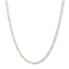 Thumbnail Image 1 of 10K Solid Gold Diamond-Cut Figaro Chain Made in Italy - 20&quot;