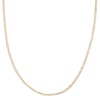 Thumbnail Image 1 of 10K Solid Gold Hammered Figaro Chain Made in Italy - 18&quot;