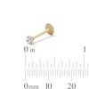 Thumbnail Image 2 of 14K Hollow Gold CZ Stud - 16G 3/8&quot;