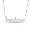 Thumbnail Image 1 of Sterling Silver Bold Script Name Pendant - 16&quot;