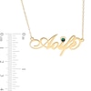 Thumbnail Image 3 of 14K Gold Plated Birthstone Fancy Name Rolo Necklace - 16&quot;