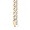 Thumbnail Image 2 of 10K Hollow Gold Diamond-Cut Rambo Chain Bracelet - 8.5&quot;