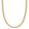 Thumbnail Image 1 of 10K Semi-Solid Gold Double Curb Chain - 22&quot;