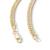 Thumbnail Image 2 of 10K Semi-Solid Gold Double Curb Chain - 22&quot;