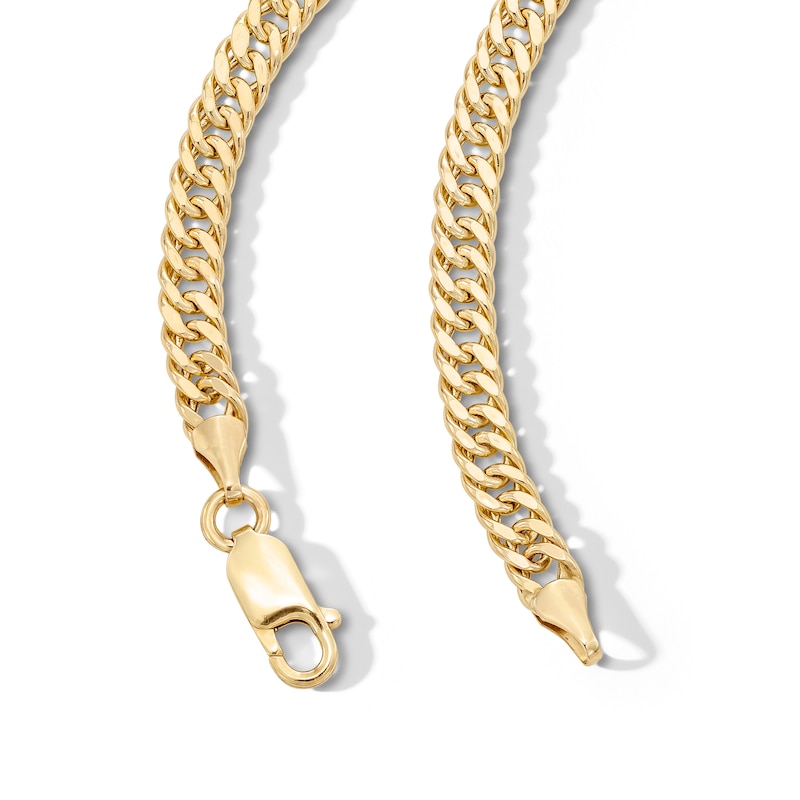 Main Image 2 of 10K Semi-Solid Gold Double Curb Chain - 22&quot;