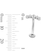 Thumbnail Image 2 of Stainless Steel CZ Five Stone Floating Belly Button Ring - 14G 7/16&quot;