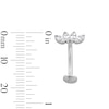 Thumbnail Image 2 of Stainless Steel CZ Marquise Floating Belly Button Ring - 14G 7/16&quot;