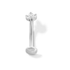 Thumbnail Image 1 of Stainless Steel CZ Marquise Floating Belly Button Ring - 14G 7/16&quot;