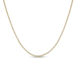 ​​​​​​​​​​​​​​10K Gold 3 CT. T.W. Lab-Created Diamond Tennis Necklace