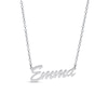 Thumbnail Image 1 of Sterling Silver Small Script Name Rolo Necklace - 16&quot;