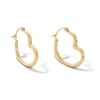 Thumbnail Image 1 of 10K Gold Open Heart Hoops