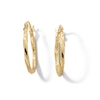 Thumbnail Image 1 of 10K Hollow Gold Twisted Hoops