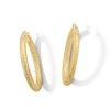 Thumbnail Image 1 of 10K Hollow Gold Diamond-Cut Hoops