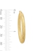 Thumbnail Image 2 of 10K Hollow Gold Diamond-Cut Hoops