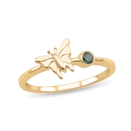 Birthstone Butterfly Ring