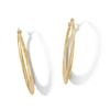 Thumbnail Image 1 of 10K Hollow Gold Swirl Hoops