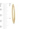 Thumbnail Image 2 of 10K Hollow Gold Swirl Hoops