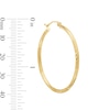 Thumbnail Image 2 of 10K Hollow Gold Diamond-Cut Hoops