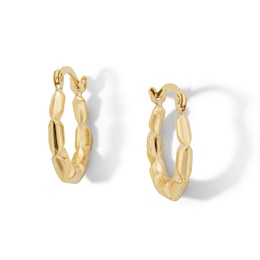 10K Hollow Gold Lightweight Hoops