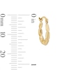 Thumbnail Image 2 of 10K Hollow Gold Lightweight Hoops