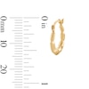 Thumbnail Image 3 of 10K Hollow Gold Lightweight Hoops