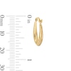 Thumbnail Image 2 of 10K Hollow Gold Statement Hoops