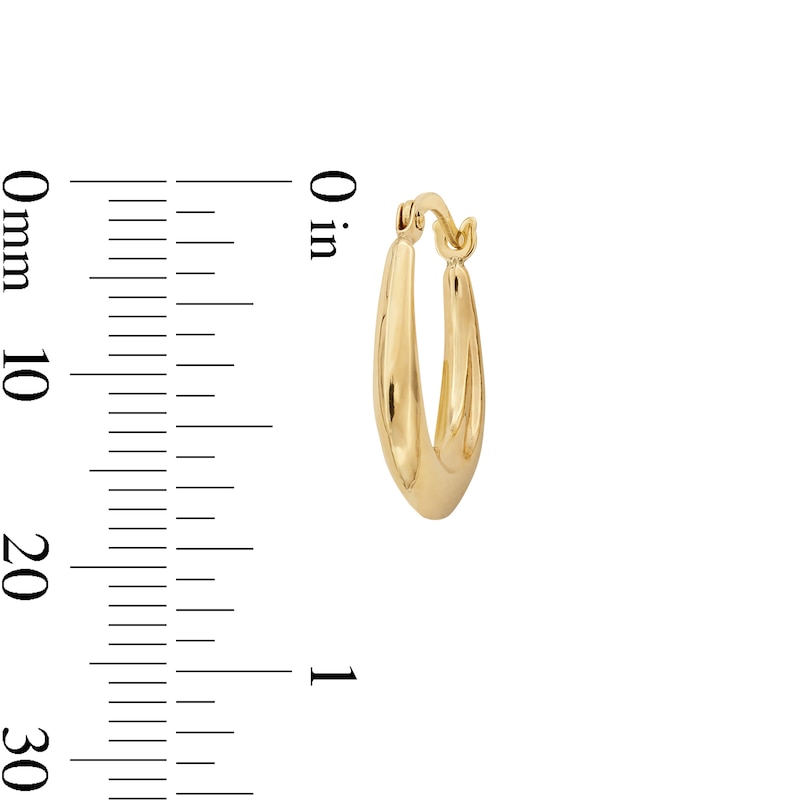 Main Image 2 of 10K Hollow Gold Statement Hoops