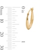 Thumbnail Image 3 of 10K Hollow Gold Statement Hoops