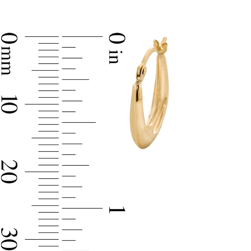 Main Image 3 of 10K Hollow Gold Statement Hoops