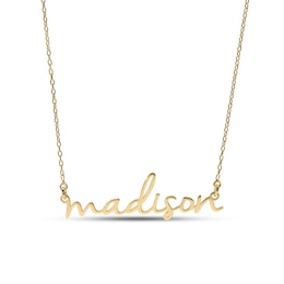 14K Gold Plated Lowercase Name Rolo Necklace - 16&quot;