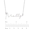 Thumbnail Image 2 of Sterling Silver Modern Thin Name Rolo Necklace - 16&quot;