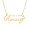 Thumbnail Image 1 of 14K Gold Plated Moveable Name Link Necklace - 16&quot;