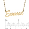 Thumbnail Image 2 of 14K Gold Plated Small Script Name Rolo Necklace - 16&quot;