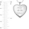 Thumbnail Image 2 of Sterling Silver Forever in My Heart Locket Pendant - 18&quot;