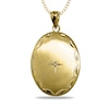 Thumbnail Image 2 of Diamond-Cut Oval Photo Locket Pendant - 18&quot;