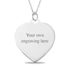 Thumbnail Image 2 of Diamond-Cut Photo Heart Pendant - 18&quot;