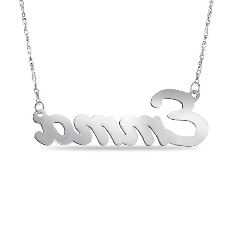 Main Image 2 of Enamel Rainbow Name Necklace - 18&quot;