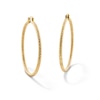 Thumbnail Image 1 of 10K Gold Bonded Diamond-Cut Hoops