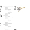 Thumbnail Image 2 of 10K Gold CZ Heart Studs and Pendant Set