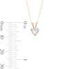 Thumbnail Image 3 of 10K Gold CZ Heart Studs and Pendant Set